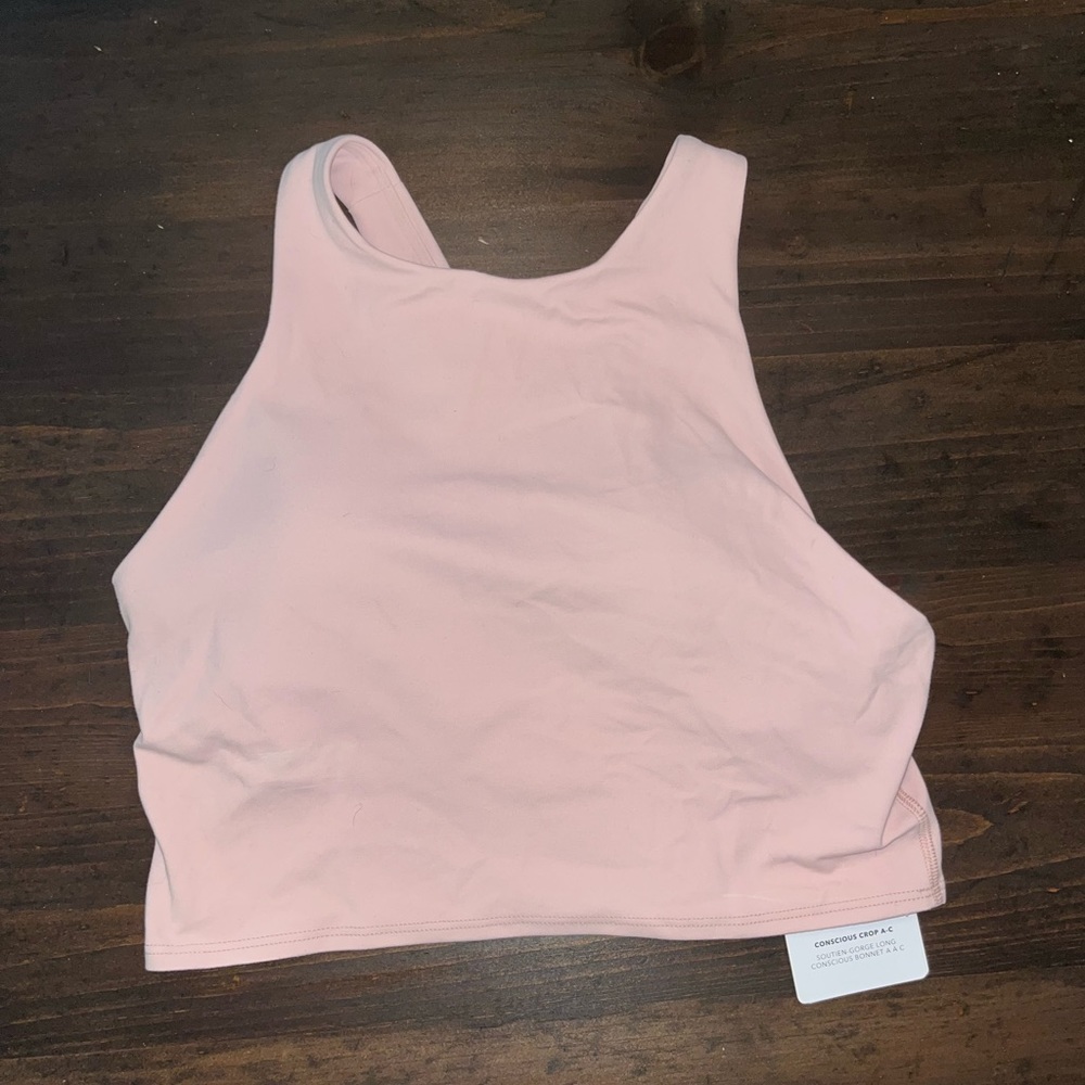 NEW Baby pink Athleta crop top- With tags